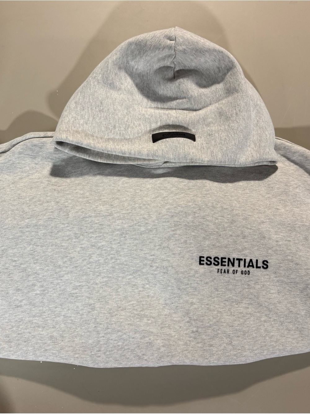 Fear of God Essentials Light Gray Hoodie